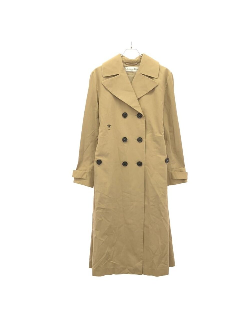 Dior Be Embroidered Trench Coat Beige